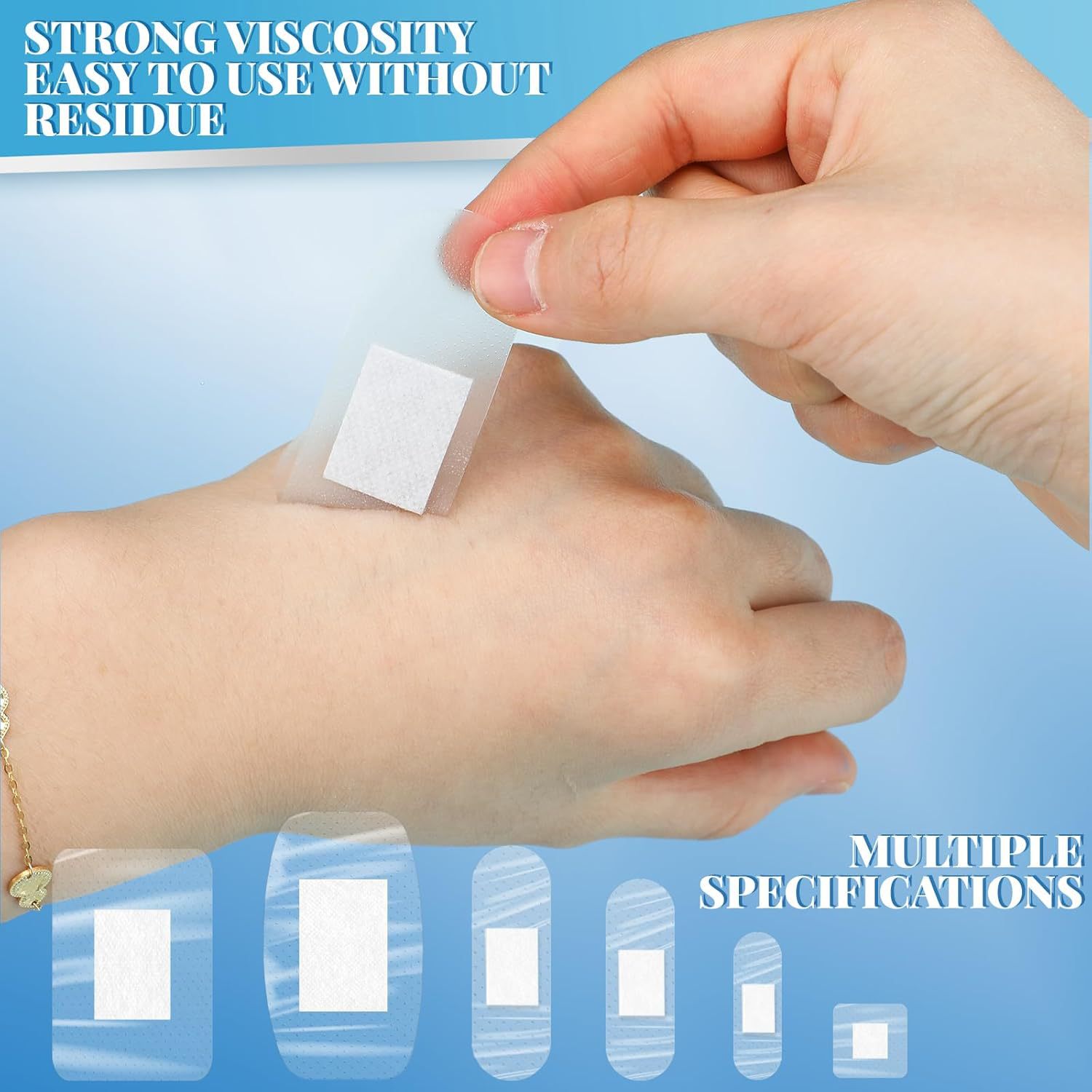 PE Transparent Waterproof Band-Aid Home Combination Wound Care Finger Elbow Knee Heel Transparent Band-Aid