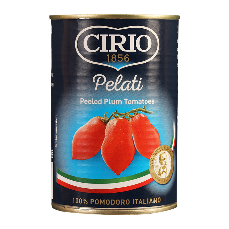 Free shipping eggplant yiou peeling whole tomato canned 400g household imported 0 fat CIRIO pasta pizza sauce