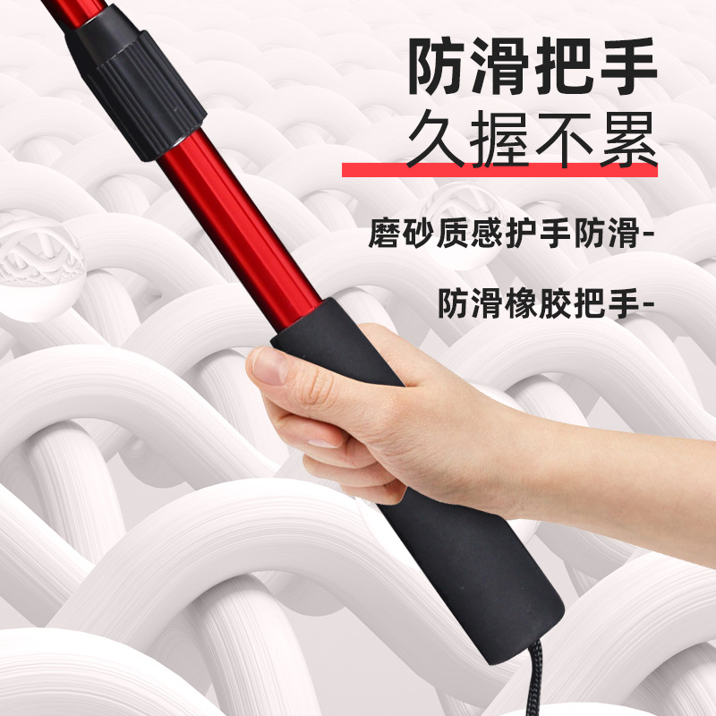 Luya folding silicone copy net hand-written net large object anti-hanging aluminum alloy copy net triangular telescopic hand-written net fishing net