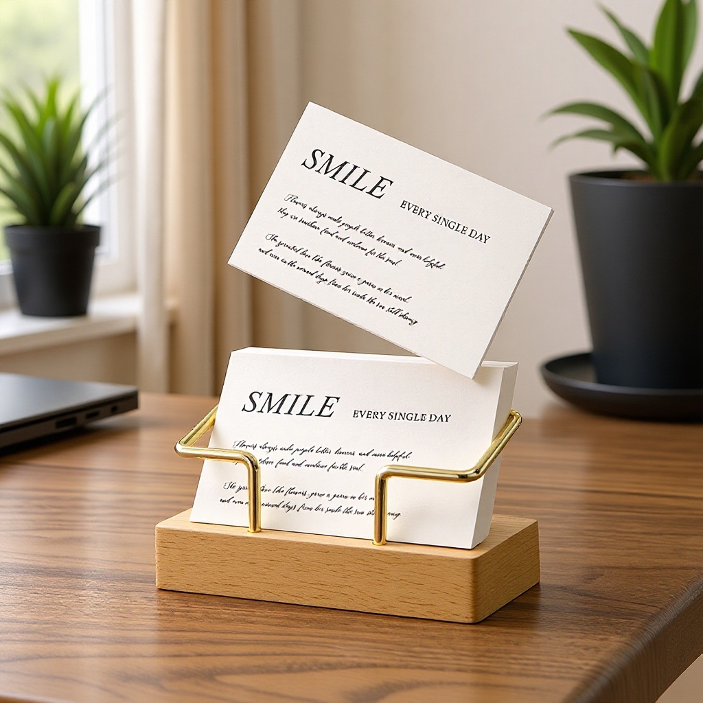 Высококачественный держатель для визиток из черного ореха и бука, деревянная коробка для визиток для рабочего стола