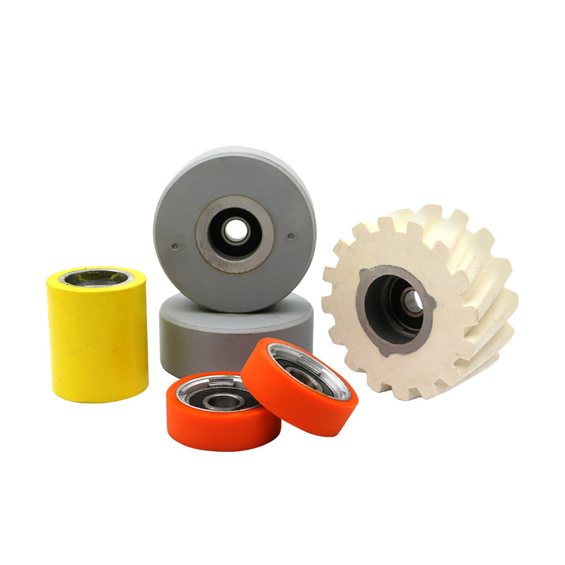 Nanxing Jidong Automatic Edge Banding Machine Accessories Conveying Pressure Wheel Rubber Wheel Straight Twill Plane Roller Feeding Wheel