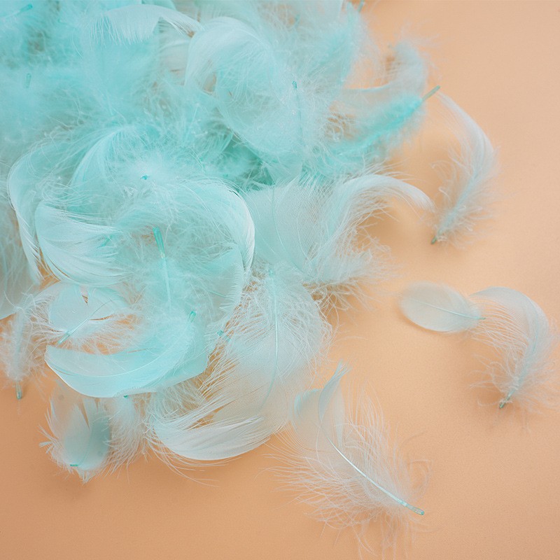 Colorful Feathers 6— 8cm Small Floating Macaron Bobo Ball Gift Box Filler Fireworks Tube Cat Teaser Wand