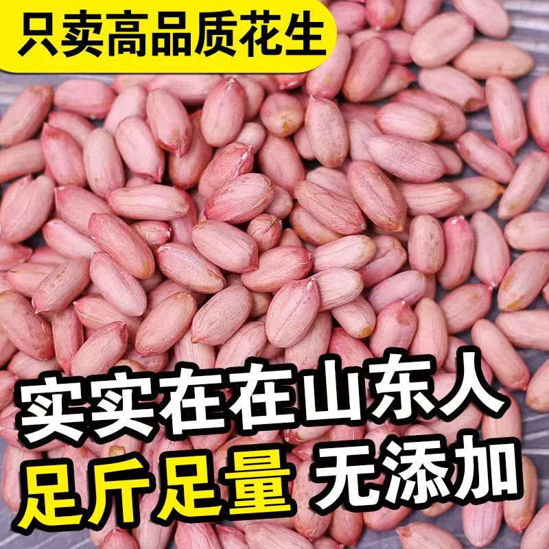 Shandong Luhua Peanuts 2025 New Crop Long-Grain Peanuts Large Kernels White Fresh Extra Large Selected Peanut Kernels