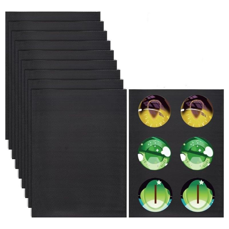 Plastic eye mesh PVC plastic cat fox mask eye mesh DIY beast eye mesh handmade 20*30cm