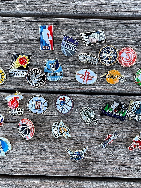Basketball Souvenir Badge Brooch Lakers Warriors Bucks Nets Clippers Surrounding Gift Decorations