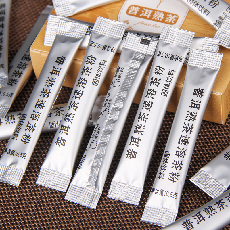 Essence Tea Solid Concentrated Instant Tea Powder Hot and Cold Double Brew Original Pu'Er Tea Cooked Tea Tea Powder Black Tea Tea Paste Tea Treasure