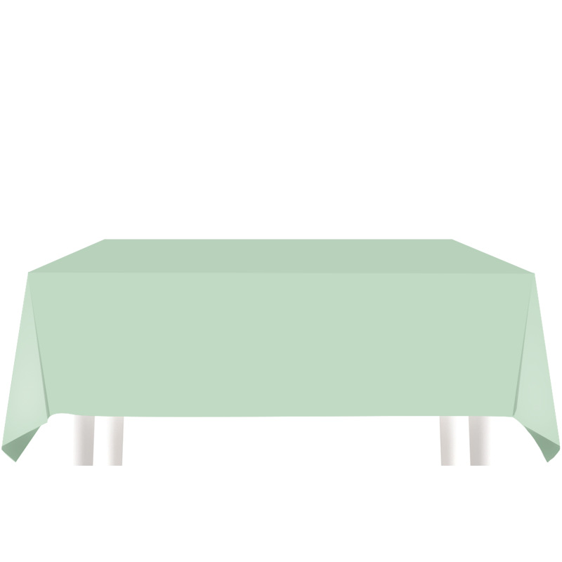 Disposable Tablecloth Birthday Party Decoration Tablecloth PE Plastic Cloth Dessert Table Solid Color Tablecloth Tablecloth for Cross-border