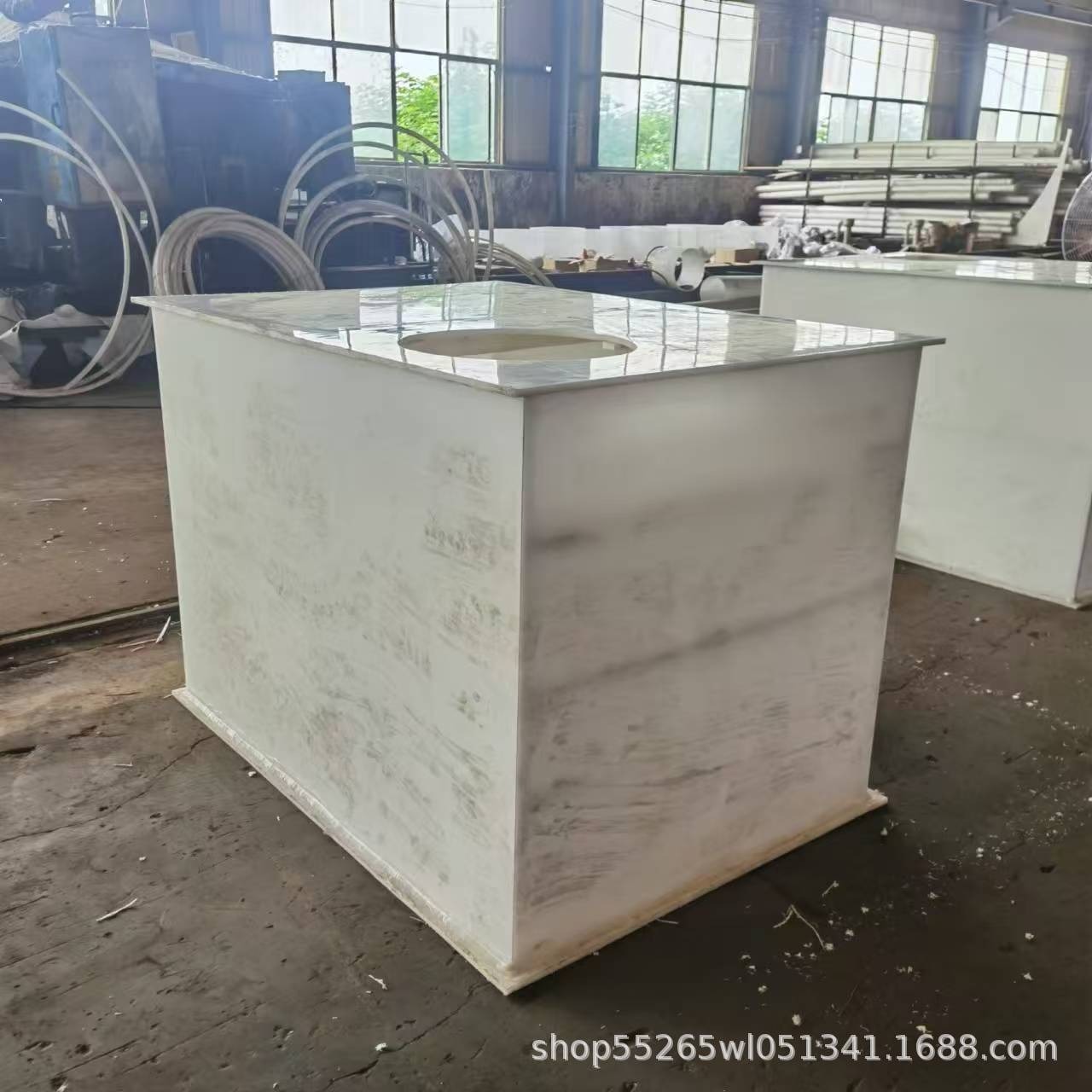 Pp Plastic Plate Water Tank Acid and Alkali Resistant Electrolytic Acid Washing Tank Anti-Corrosion Polypropylene Sink Thickeneded Reinforced Welded Pp Water Tank