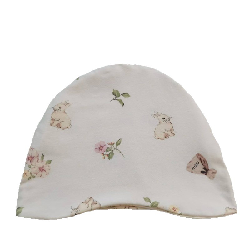 Four seasons moon cap combed sanding cotton soft eaves contrast color pregnant women pile cap maternal hair band Factory Outlet