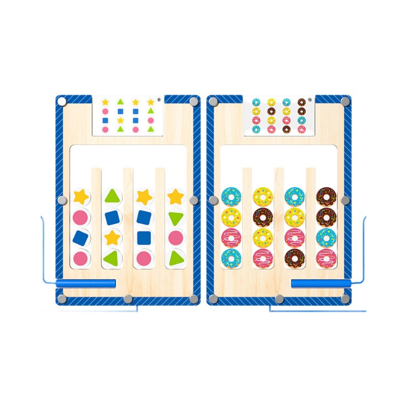 Magnetic Pen Maze Four-Color Positioning Double-Sided Chess Kidsren's Classification Game Montessori Early Education Aids Educational Thinking Training