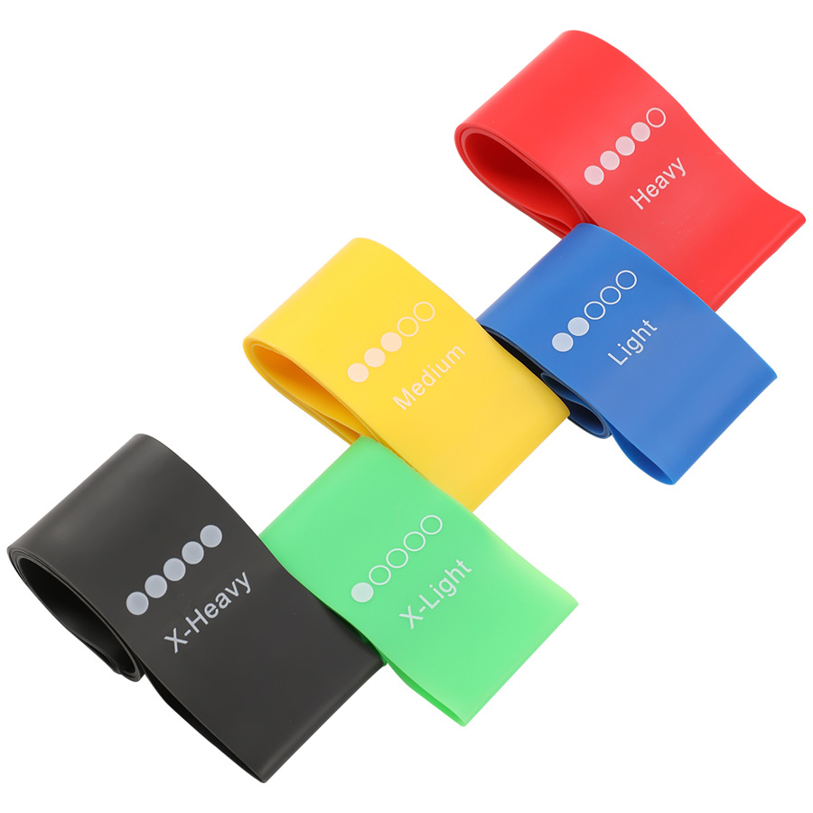 Elastic Band Resistance Circle Latex Elastic Circle Yoga Resistance Band Fitness Stretching Elastic Band Buttocks Squat Resistance Circle