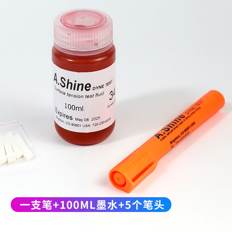 American A.Shine Corona Pen Surface Energy Tension Test Pen Refill Set 100ml
