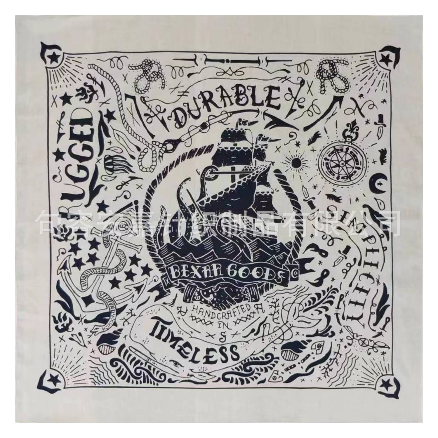 Cotton 55cm * 55cm printed square leisure street hip-hop dress scarf face scarf