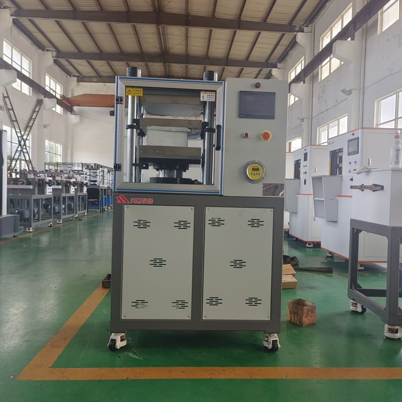 Manufacturer Customized 25-Ton Flat Plate Vulcanizer Laboratory Rubber Press Molding Machine New Fully Automatic Plastic Vulcanizer
