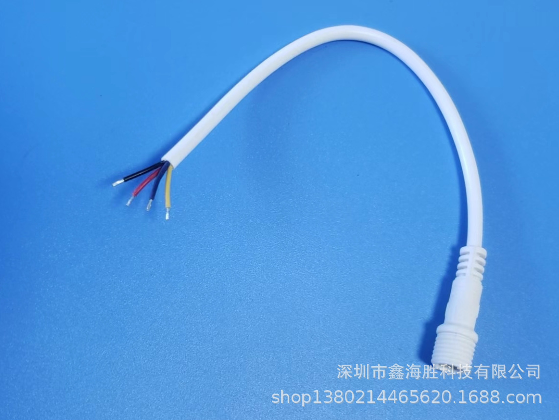 4-core Waterproof MaLe Wire OD4.0, Copper Wire 14pcs/0.15, L=150MM, NeedLe 1.0, MaLe