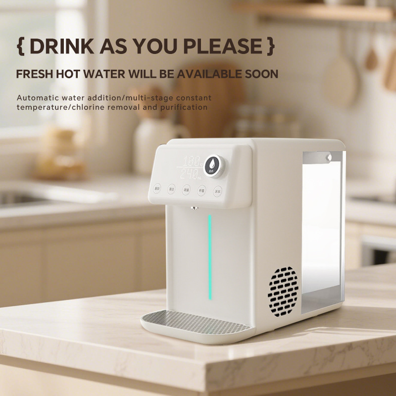 Hot and Cold Water Dispenser Dual-Purpose All-In-One Water Dispenser Household Instant Hot Water Dispenser Small Desktop Refrigerator Cross-Border