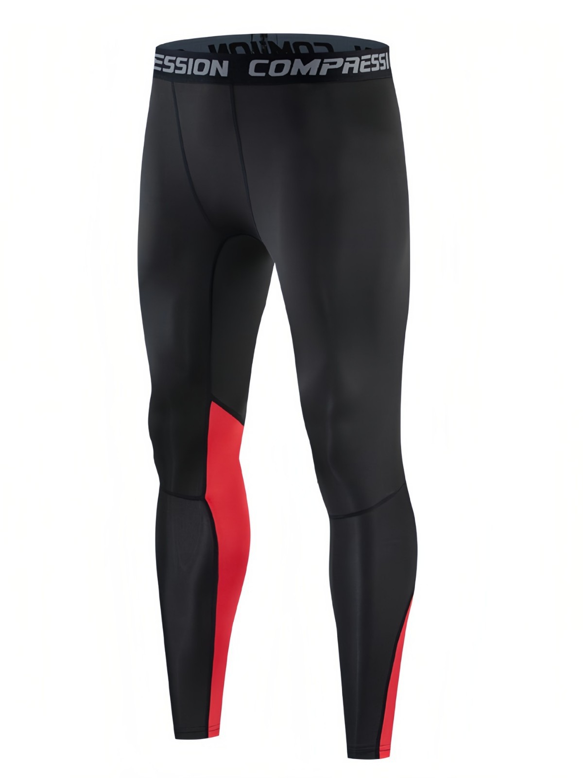 Cross-Border Sports Tights Men's Quick-Drying High-Elastic Running Compression Pants Fitness Foot Blue Volleyball Training Bottoming Long Shorts