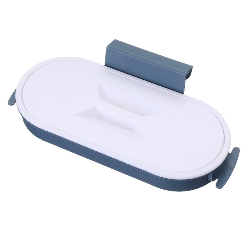 Hanging garbage bag rack storage rack with lid wall hanging bracket hook cabinet door rack kitchen trash can