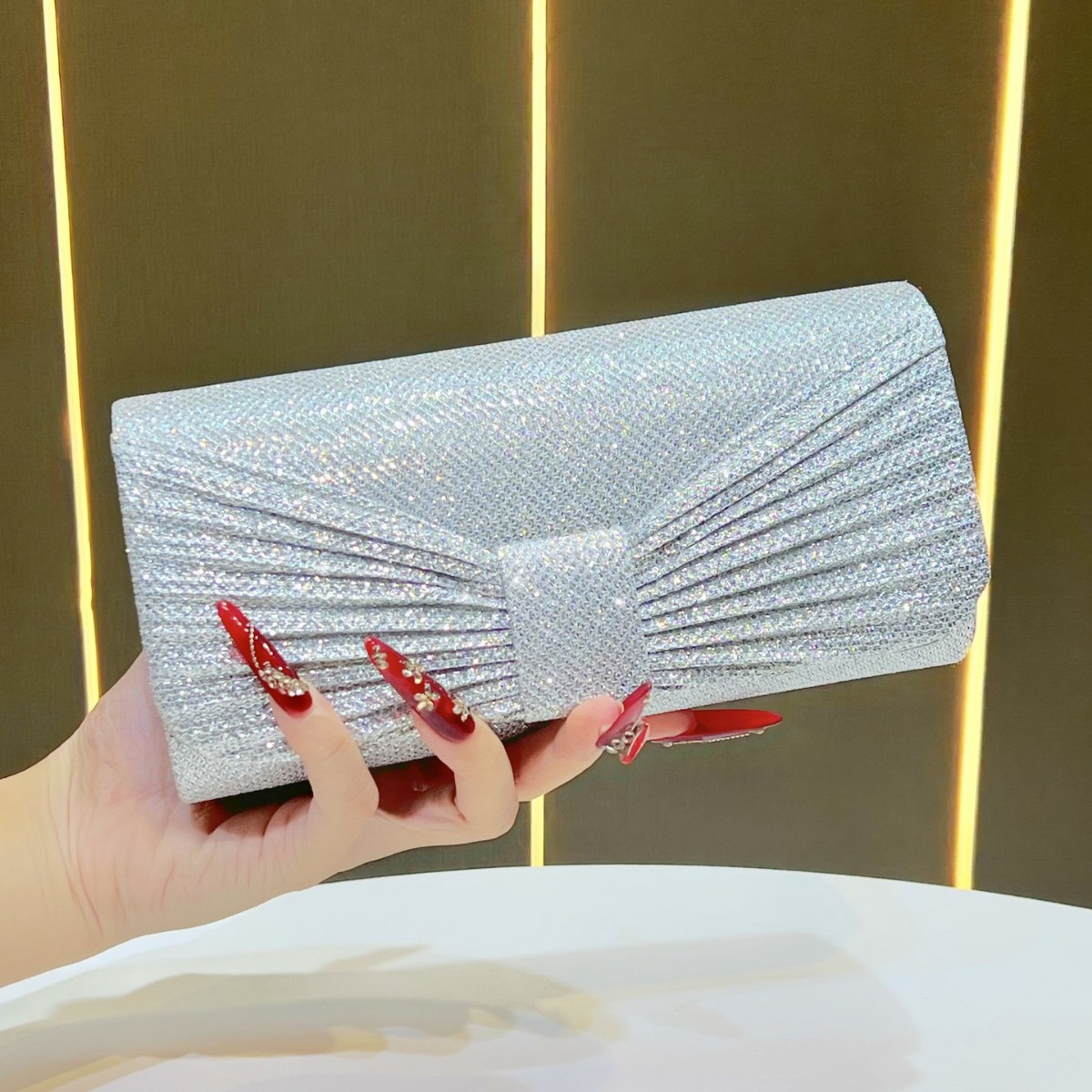 Новая модная вечерняя сумка блестящий клатч для женщин с цепочкой мини-сумка для кроссбоди для плеча сумка для платья знаменитости чонсам