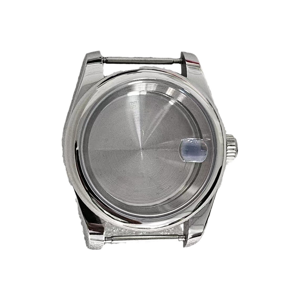 Watch accessories 36/39mm arc stainless steel through bottom case blue treasure glass suitable for NH35/36 movement