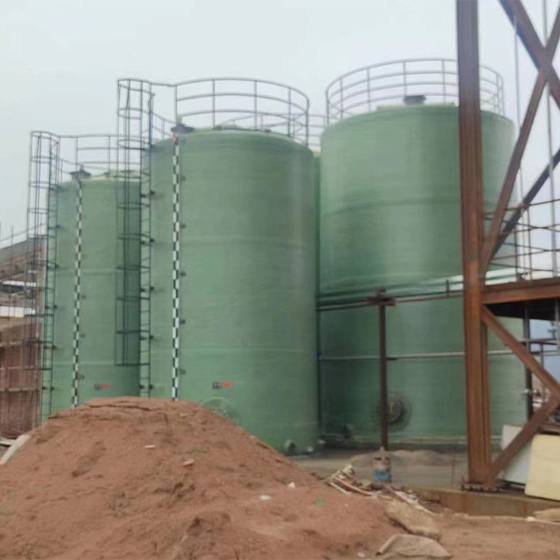 Wholesale vertical horizontal sulfate acid storage tank FRP storage tank manufacturers liquid chemical spray lining fire water storage tank
