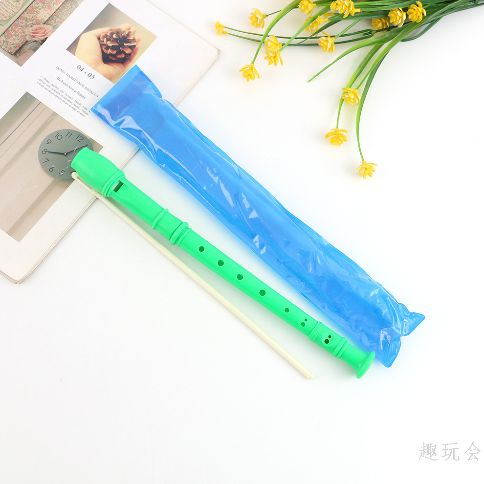 Six-Hole and Eight-Hole Plastic Flute for Kidsren to Practice Recorder, Learning and Teaching Supplies, Early Education Music Equipment, Two-Yuan Store Wholesale
