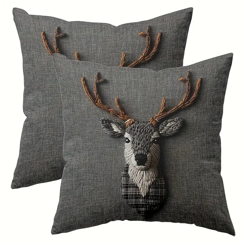 Halloween Black Cat Pillow Cartoon Printed Cushion Cover Amazon Hot Style Home Decoration Linen Sofa Pillow Cover