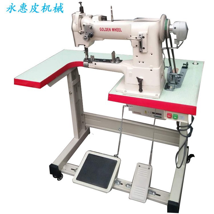 Специальное предложение подлинная швейная машина Jinlun 335 для подшивания, универсальная швейная машина с трубчатой подачей