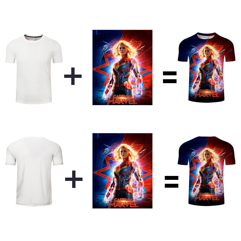 European size drawing design Foreign trade short-sleeved shirt 3D digital printing men's fashion T-shirt