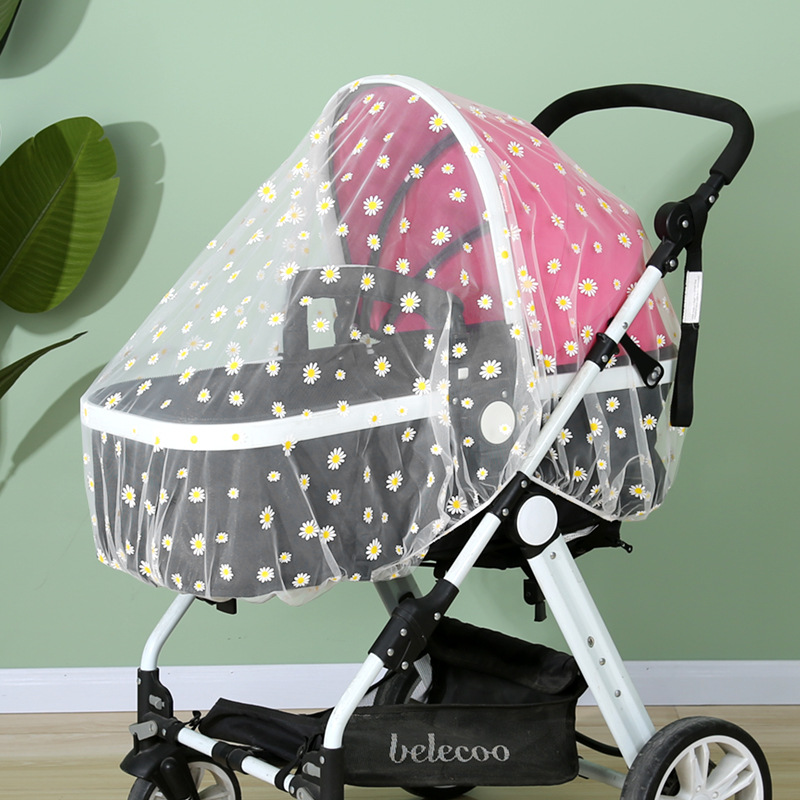 Москитная сетка для коляски, полное покрытие, увеличенная