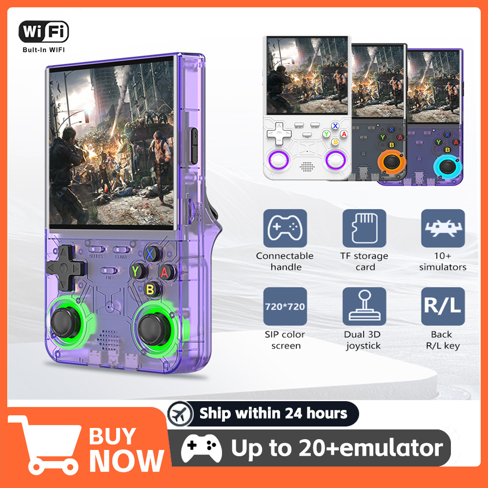 R36Ultra Портативная Игровая Консоль Портативная Ретро Аркада Linux Двойная Система Игры 4.0 Портативная Psp