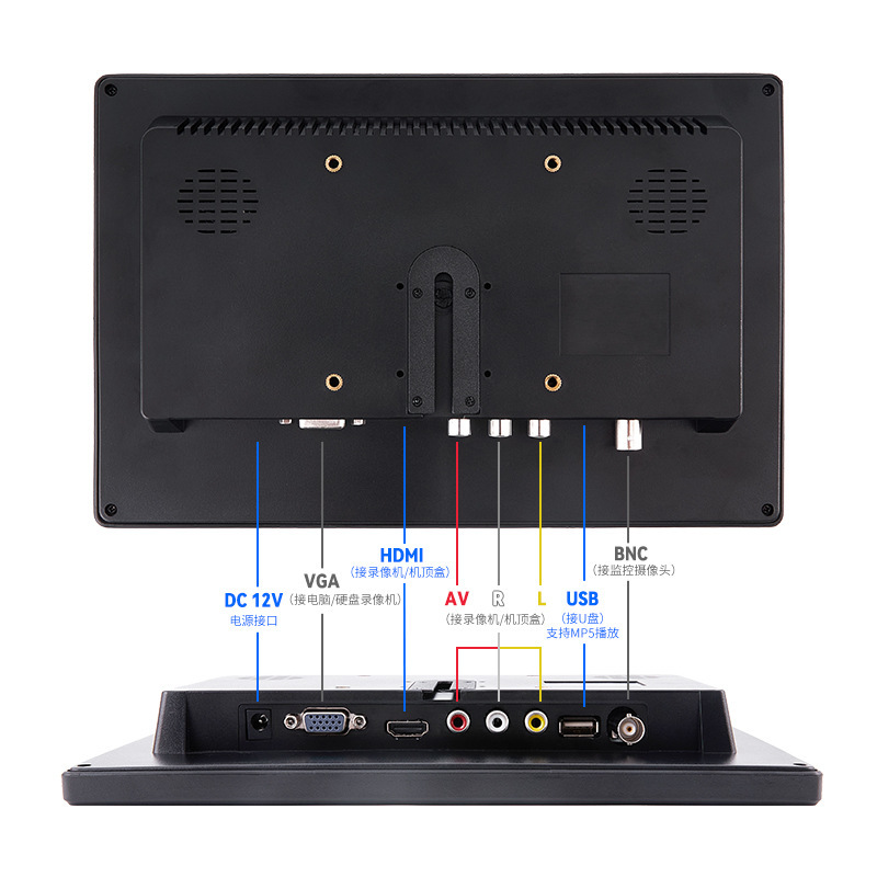 Малый дисплей 7 дюймов 10.1 дюйма настольный домашний HDMI портативный мини телевизор, компьютерный VGA экран