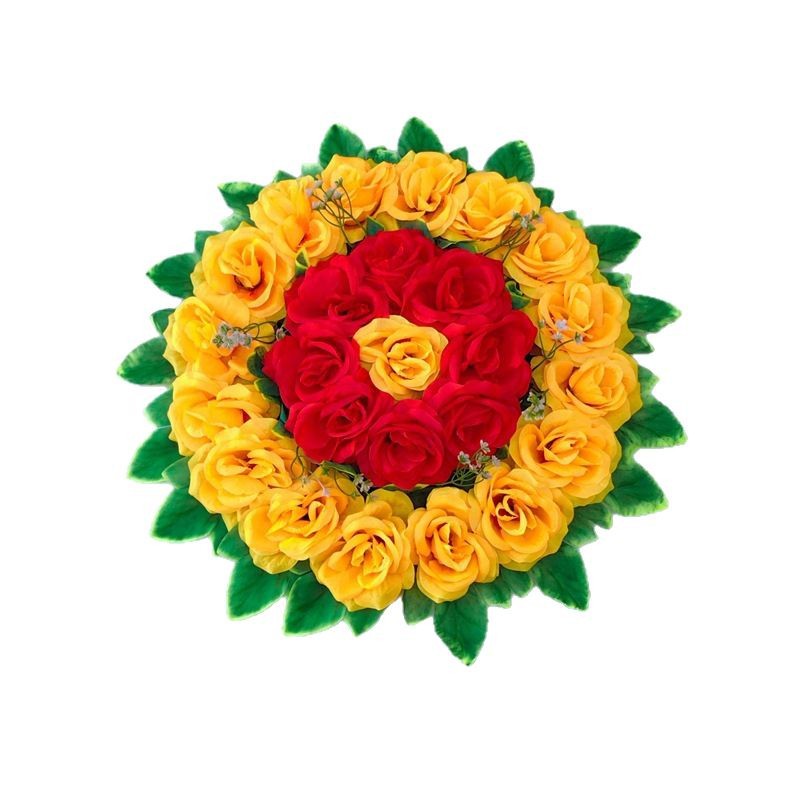 Tomb Sweeping Day Sacrifice Supplies Simulation Wreath Small Wreath Upper Grave Flower Tomb Sweeping Silk Flower Fake Flower Wreath Vine