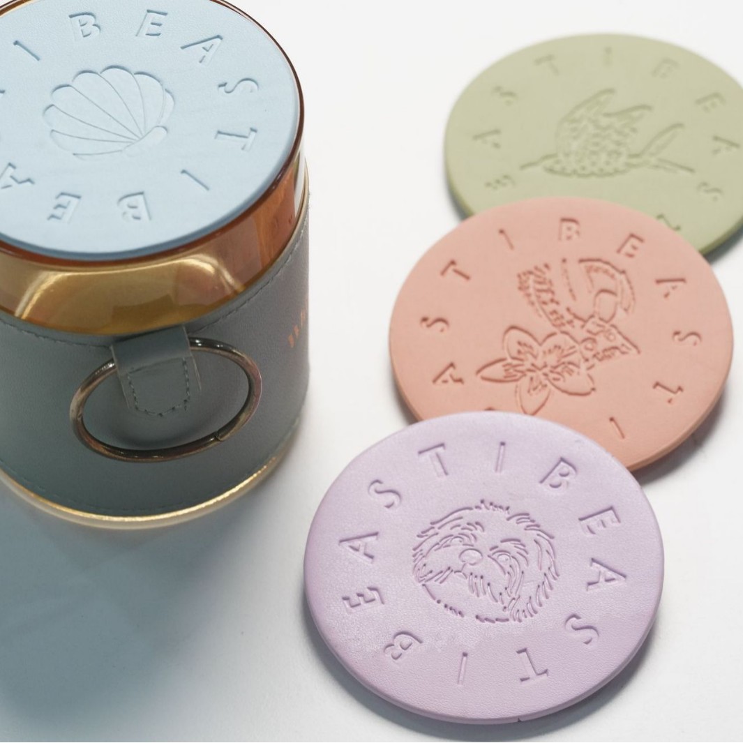 Factory Direct Sales Scandinavian Style Round Pu Coasters Leather Insulated Placemats Square Coffee Coasters Production