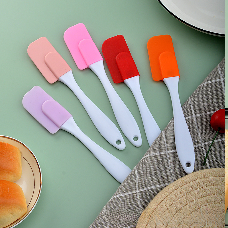Cross-border silicone scraper small size split scraper cream cake spatula high temperature resistant baking tool factory in stock
