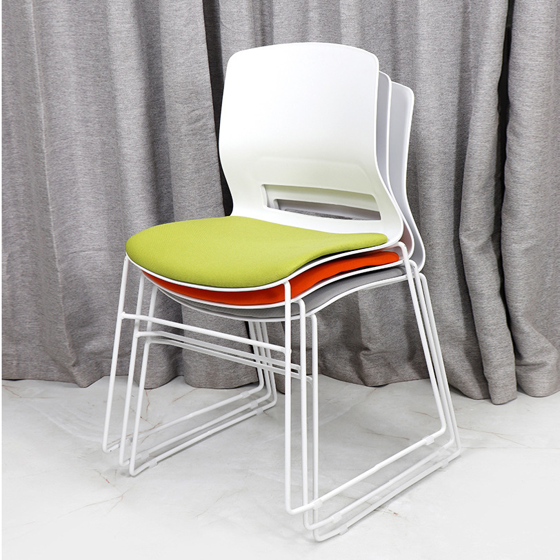 Home Bedroom Student Office Chair Outdoor Activity Bow Chair Plastic Back Chair Simple Staff Meeting Training Chair