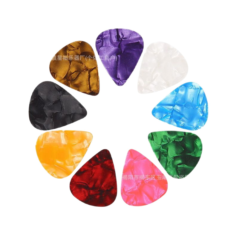 Guitar Pick Celluloid Pick 0.46 0.71 0.96 1.2mm Shrapnel Finger Pick Guitar Accessories