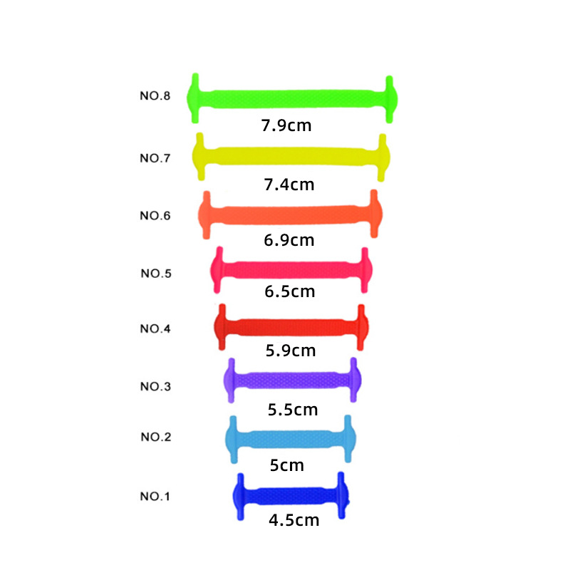 Lazy Shoelace Buckle, No Need to Tie Elastic Shoelace Buckle, No Need to Tie, Versatile and Creative Elastic Elastic Shoelace I-Shaped