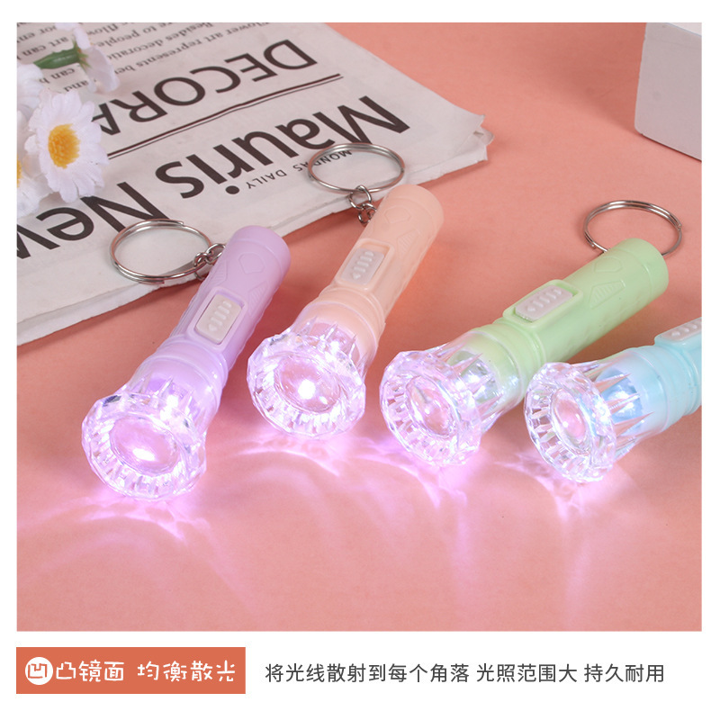 Mini Flashlight Pendant Portable Household Small Flashlight Children's Luminous School Activity Prizes Small Gifts Manufacturer