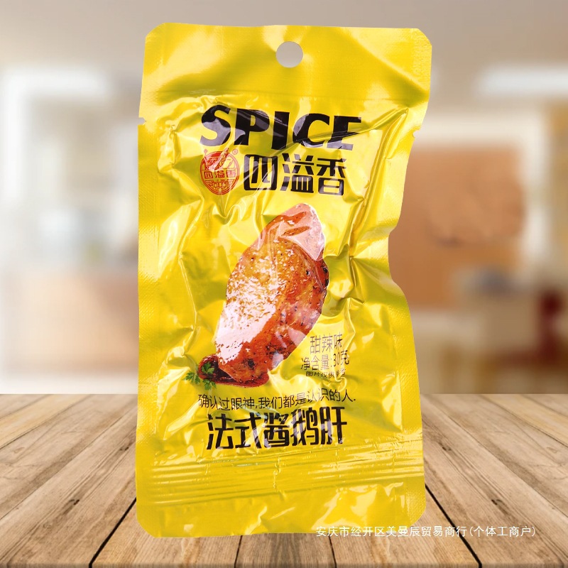 Foie Gras Ready-To-Eat French Style Spicy Sauce Foie Gras Meat Deli Braised Food Internet Celebrity Casual Snacks