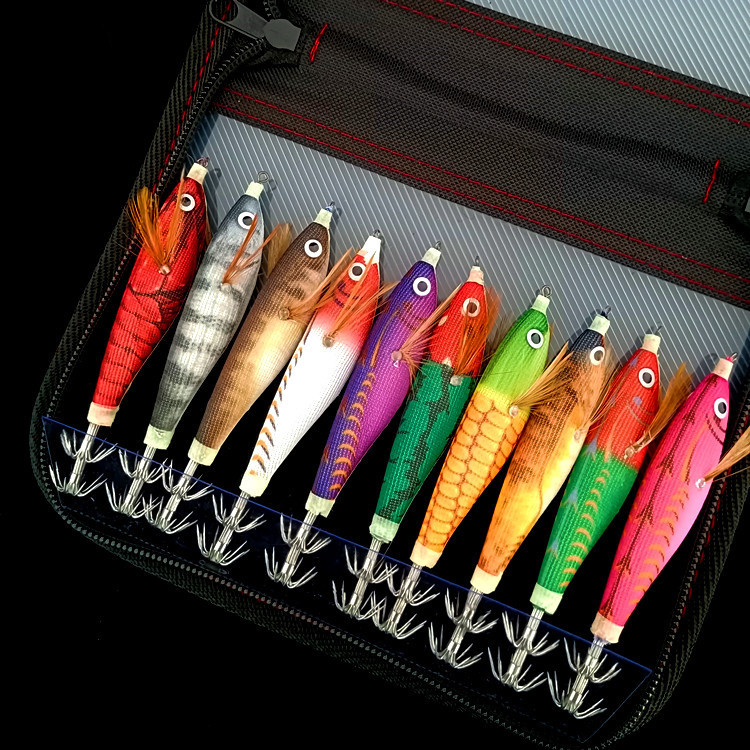 Производитель Южная Корея горизонтальный цвет креветки компьютерная ткань горизонтальная светящаяся креветка круглый живот креветка морская рыбалка Luya крючок для кальмара