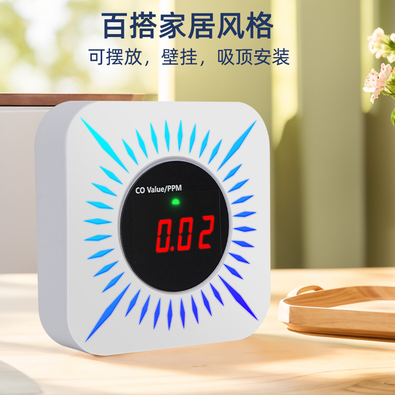 Tuya Wifi Zigbee Gas Carbon Monoxide Composite Alarm Gas Sensor Co Alarm Smart