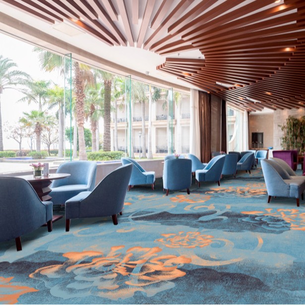 Hotel carpet 4 m wide printed full carpet flame retardant guest room carpet walkway carpet ballroom carpet