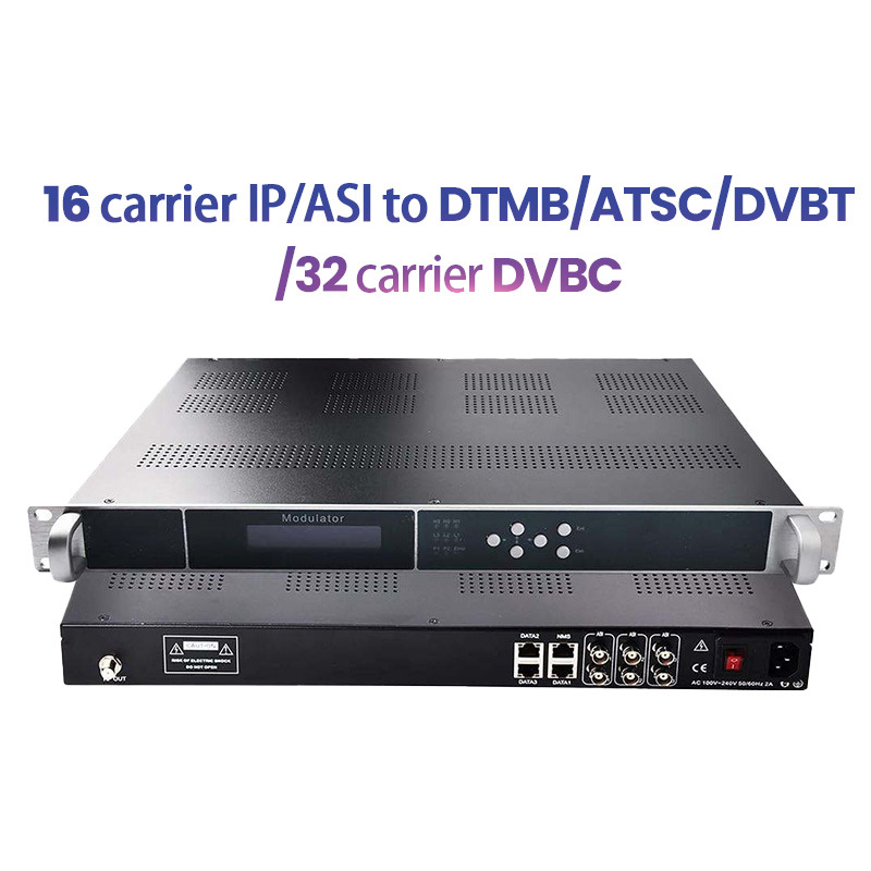 Модулятор системы цифрового телевидения Ip/Asi в Dvbt 16Ch 24Ch Isdbt Dvbc