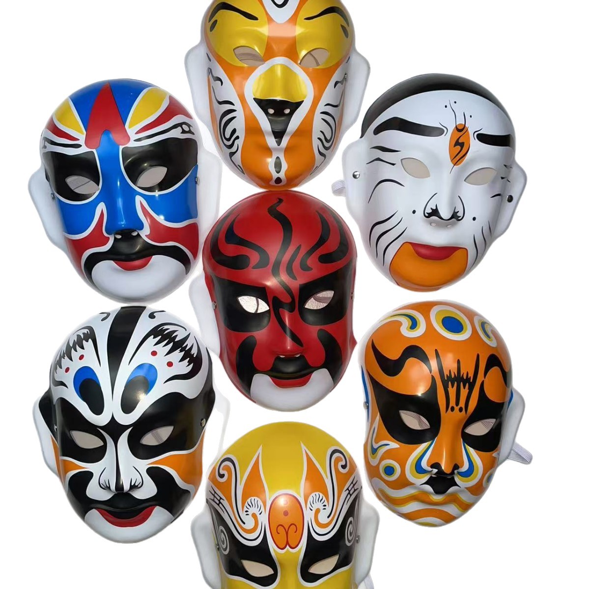 Пекинская опера, Сычуаньская опера, рэп, лицевые маски, цветные маски, танец Чаошан Иньгэ, реквизит для выступлений, головные уборы