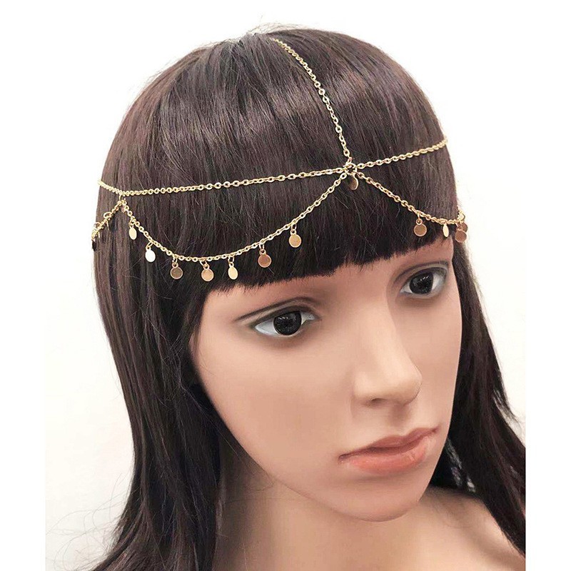 European and American Export New Products, Fashionable and Niche Accessible Luxury Headwear Chain, Bohemian Style Multi-Layered Headwear