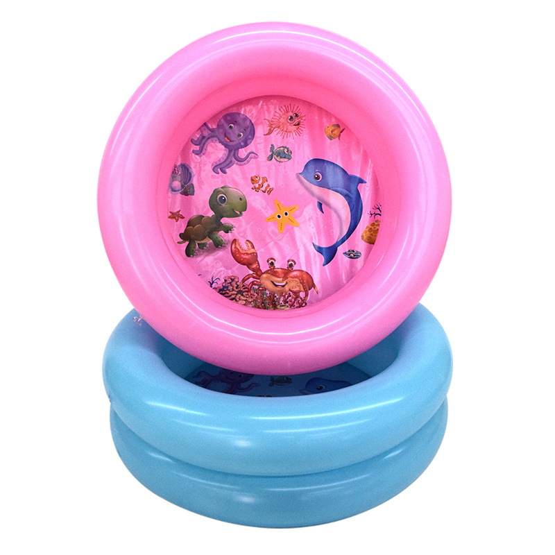 Source Factory Ocean Pattern Thickened Wear-resistant Two-ring Baby Inflatable Swimming Pool Home Beach Children's Swimming Pool