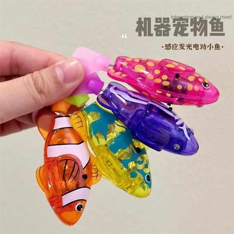 Children's Digital Sensor Luminous Swinging Fish Baby Bath and Water Artifact Swimming Electric Artificial Toy Fish