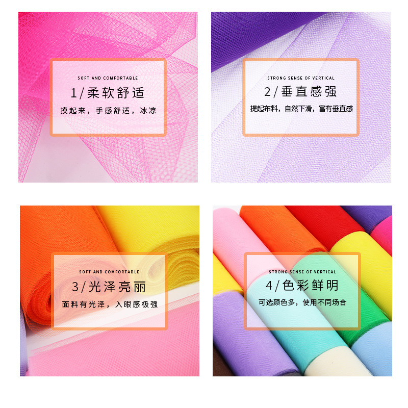 Wedding Party Decoration American Mesh Roll Tutu Skirt Birthday Table Skirt Tulle Yarn Wedding Decoration 15cm*25 Yards