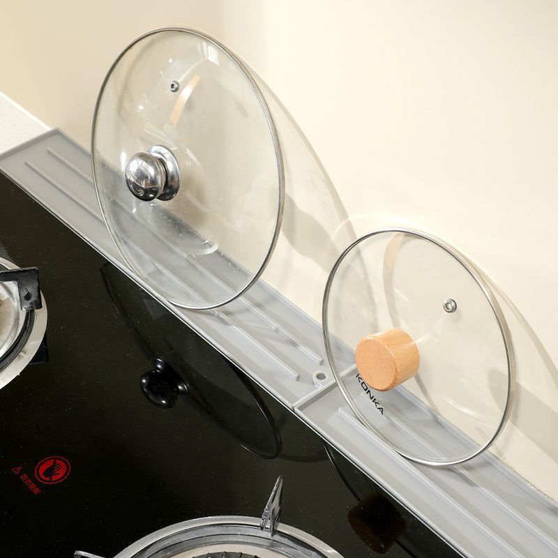 Silicone Countertop Pot Lid Household Kitchen Anti-Slip Mat Stove Multi-Functional Anti-Slip Storage Placement Insulated Spatula Drain